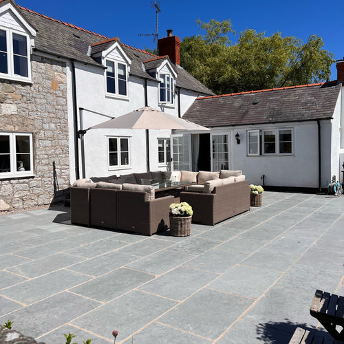 Natural Stone Online - Exterior Sledmere Grey ANTIQUED FINISH Limestone - External