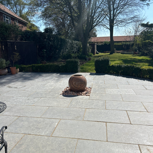 Natural Stone Online - Exterior Sledmere Grey ANTIQUED FINISH Limestone - External