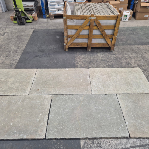 Natural Stone Online - Limestone 600x900x22mm Olive / Grey Limestone - 600x900x22mm - JOB LOT- 47m2
