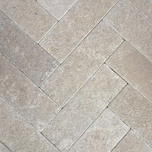 Natural Stone Online - Limestone Garrowby Premium Antiqued Limestone - Herringbone