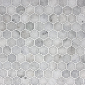Natural Stone Online - Mosaics Citadel Bianco Marble Hexagon Mosaic